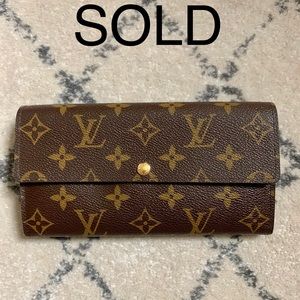 Louis Vuitton Sarah Wallet monogram